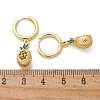 Brass Cubic Zirconia Hoop Earrings EJEW-Q015-02G-A-3