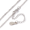 Sublimation Blank Aluminum Pendant Necklace NJEW-E020-02P-01-6