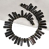 Natural Tektite Beads Strands G-F829-A08-01-2