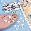 100Pcs 304 Stainless Steel Cabochon Settings FIND-BBC0003-49-3