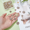 40Pcs 3 Styles Zinc Alloy Crystal Rhinestone Cabochons FIND-GA0007-04KCG-3