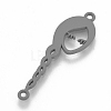 Spray Painted Eco-Friendly Alloy Links Connectors X-PALLOY-T039-04B-NF-1