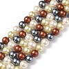 Shell Pearl Bead Strands BSHE-L017-18-2