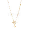 304 Stainless Steel Letter Pendant Necklaces NJEW-LP0001-52H-G-1