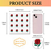 8 Sheets Plastic Waterproof Self-Adhesive Picture Stickers DIY-WH0428-090-2