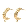 Brass Stud Earring Findings KK-C099-17G-1