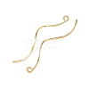 Brass Earring Findings KK-A274-17F-G-2