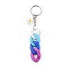Acrylic Curb Chain Keychain KEYC-JKC00633-03-1