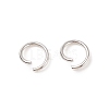 Tarnish Resistant 304 Stainless Steel Open Jump Rings X-STAS-R049-6x0.8mm-1
