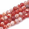 Dyed Natural Crackle Agate Beads Strands X-G-T100-03C-2