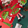 4 Sets 2 Style Christmas Wine Bottle Cover Pleuche Decoration AJEW-GF0007-18-3