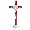 Alloy Enamel Saint Benedict Crucifix Display Decorations AJEW-WH0752-416B-1