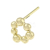 Brass Ear Studs Findings LS-KK-R154-07G-1