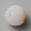Frosted Acrylic Beads MACR-WH0007-91B-2