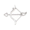 Zinc Alloy Open Back Bezel Pendants PALLOY-D580-05P-F-1