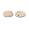Wood Jewelry Findings Flat Round Coconut Pendants COCO-E001-10B-5