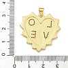 Rack Plating Brass Micro Pave Clear Cubic Zirconia Pendants X-KK-Z067-05G-3