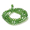 Transparent Electroplate Glass Beads Strands GLAA-F029-2mm-A03-2
