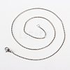 Tarnish Resistant 304 Stainless Steel Box Chain Necklace Making STAS-P046-06P-2