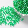 Bicone AB Color Plated Eco-Friendly Transparent Acrylic Beads TACR-A003-4mm-18-1