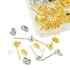 40Pcs 2 Color Iron Ball Stud Earring Post IFIN-FS0001-25-3