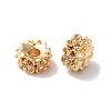 Brass with Clear Cubic Zirconia Beads KK-G503-16G-1