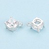 925 Sterling Silver Micro Pave Clear Cubic Zirconia Charms STER-N017-17A-S-3
