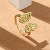 Butterfly Cuff Rings RJEW-G337-12G-1