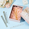 6Pcs 3 Colors Brass Hair Forks for Women AJEW-GO0002-34-4