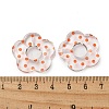 Transparent Printed Acrylic Beads OACR-H124-05B-07-3