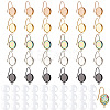 DIY Blank Dome 304 Stainless Steel Dangle Earrings Making Finding Kits DIY-AN0001-08-1