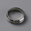 Matte Style 304 Stainless Steel Wide Band Finger Rings for Women Men RJEW-WH0009-14C-P-2