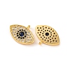 Brass Micro Pave Cubic Zirconia Pendants KK-U017-08F-G-2
