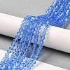 Transparent Electroplate Glass Beads Strands LS-GLAA-F029-2mm-D07-4