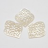 Natural Mother of Pearl Shell Flower Pendants SSHEL-L002-01-2