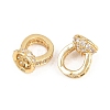 Brass Micro Pave Cubic Zirconia Pendant Bails KK-H268-12G-2