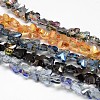Electroplate Crystal Glass Butterfly Beads Strands EGLA-F041-A-1