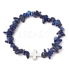 3Pcs 3 Style Natural Mixed Gemstone Chips Beaded Stretch Bracelets Set BJEW-TA00392-2