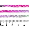 Transparent Painted Glass Beads Strands X1-DGLA-A034-T2mm-A06-3