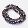 Electroplate Transparent Glass Beads Strands LS-EGLA-A034-T4mm-O05-2