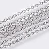 Tarnish Resistant 304 Stainless Steel Cable Chains CHS-F006-01B-P-1