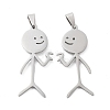 201 Stainless Steel Pendants STAS-A090-01A-P-1