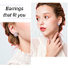 ANATTASOUL 5 Pairs 5 Style Cubic Zirconia Diamond Stud Earrings EJEW-AN0004-30-3