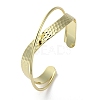 Rack Plating Brass Criss Cross Cuff Bangles BJEW-M039-02G-1