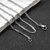Non-Tarnish 304 Stainless Steel Curb Chain Necklaces LS-NJEW-L162-01B-P-5