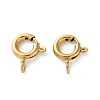 Ion Plating(IP) 304 Stainless Steel Spring Ring Clasps X-STAS-C114-04B-G-1