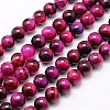 Natural Tiger Eye Beads Strands G-G544-8mm-M-2