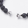 Natural Lava Rock Beads Stretch Bracelets BJEW-I241-13K-3