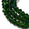 Transparent Electroplate Glass Beads Strands EGLA-A039-T3mm-L25-3