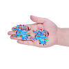 Chinese Style Alloy Enamel Chandelier Components Links X-ENAM-E329-65B-S-7